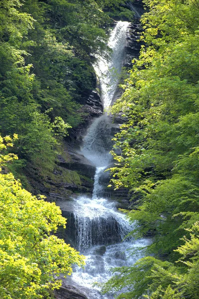Wasserfall Weisstannental Der Schweiz 2020 — Stockfoto
