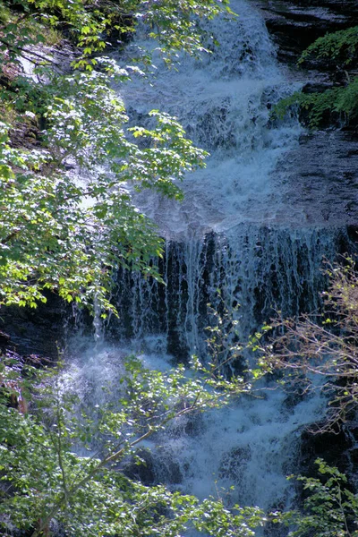 Waterval Weisstannental Zwitserland 2020 — Stockfoto