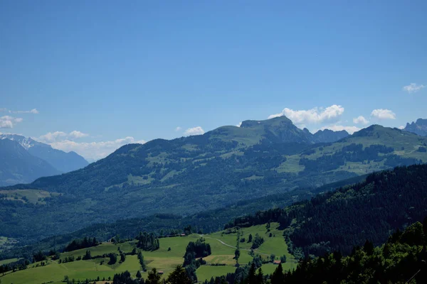 Hihetetlen Hegyi Táj Appenzellben Svájcban 2020 Június — Stock Fotó