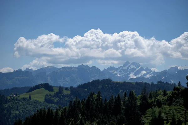 Otroligt Bergslandskap Appenzell Schweiz 2020 — Stockfoto