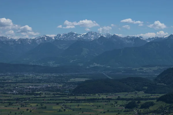 Bergpanorama Appenzell Zwitserland 2020 — Stockfoto