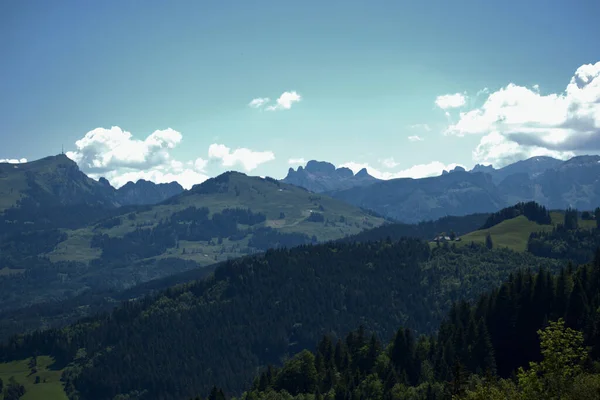 Panorama Górska Appenzell Szwajcarii 2020 — Zdjęcie stockowe