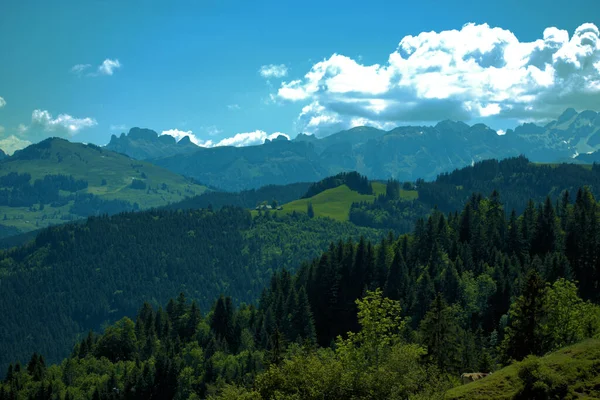 Horské Panorama Appenzellu Švýcarsku 2020 — Stock fotografie