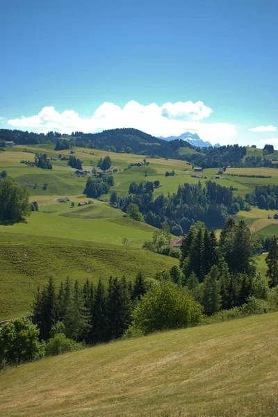 瑞士阿彭策尔的农村风景 — 图库照片