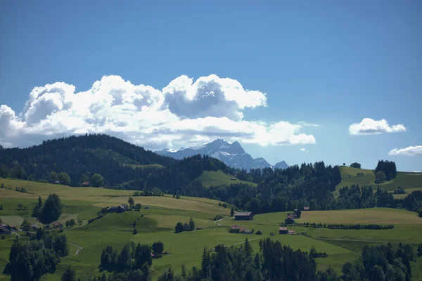 Horské Panorama Appenzellu Švýcarsku 2020 — Stock fotografie