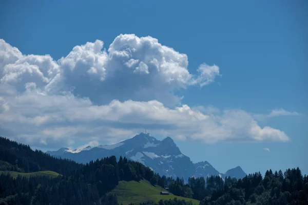 Гірська Панорама Аппенцеллі Швейцарія 2020 — стокове фото