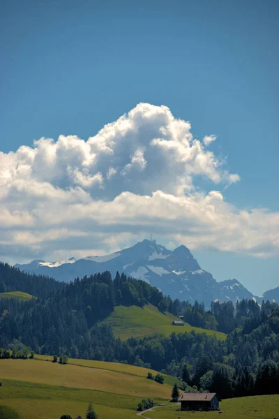 Horské Panorama Appenzellu Švýcarsku 2020 — Stock fotografie