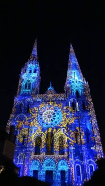 Chartres is amazing city in Center, France clipart