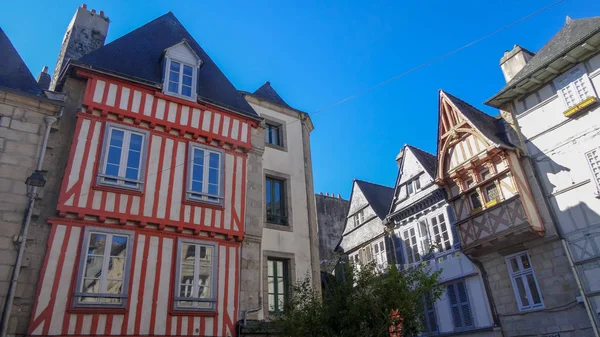 Quimper Είναι Όμορφη Πόλη Της Γαλλίας Περιοχής Bretagne — Φωτογραφία Αρχείου