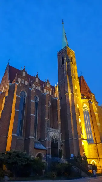 Polen Wroclaw Zwerge Und Kirchen Schöne Architektur — Stockfoto