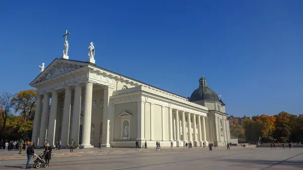 Architektura Piękne Jesienne Wilno Litwa — Zdjęcie stockowe