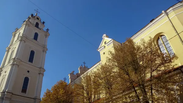 Architektura Piękne Jesienne Wilno Litwa — Zdjęcie stockowe