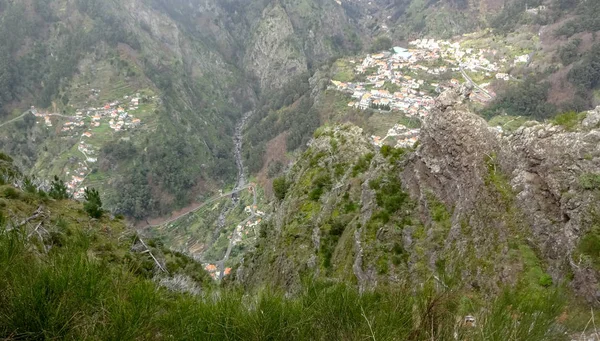 Κοιλάδα Των Μοναχών Καταπληκτική Φύση Του Νησί Μαδέρα — Φωτογραφία Αρχείου