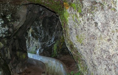 Levada do Furada, Ribeiro Frio 'dan Portela' ya gidiyor. Madeira, Portekiz 'de Pr11