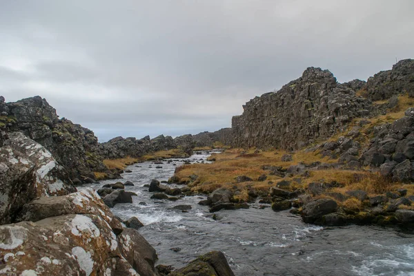Islândia e incrível natureza icelandic e paisagens — Fotografia de Stock