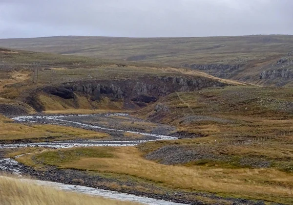 Islândia e incrível natureza icelandic e paisagens — Fotografia de Stock