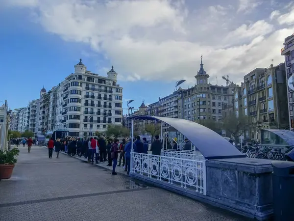 San Sebastian piękne miasto w Pais Vasco, Hiszpania — Zdjęcie stockowe