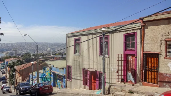 Valparaíso es la ciudad del graffiti en Chile —  Fotos de Stock
