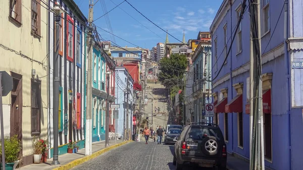 Valparaíso é a cidade de graffiti no Chile — Fotografia de Stock