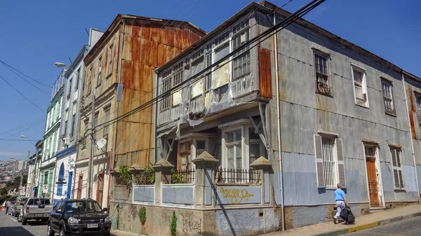 Valparaiso jest miastem graffiti w Chile — Zdjęcie stockowe