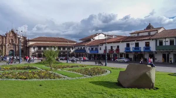 Cusco é uma cidade bonita e antiga no Peru — Fotografia de Stock