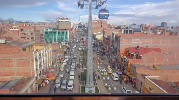 La Paz ve El Alto - Bolivya'da dev şehir — Stok fotoğraf