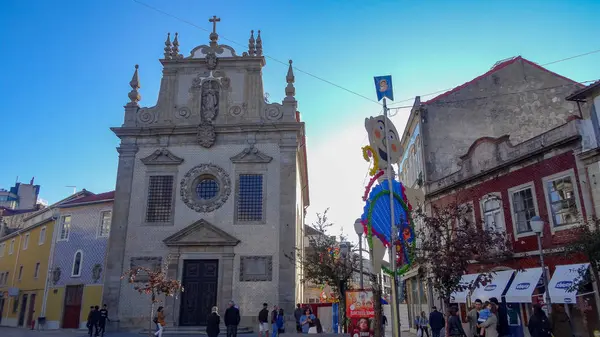 Braga es una hermosa ciudad en Portugal. Increíble arquitectura — Foto de Stock