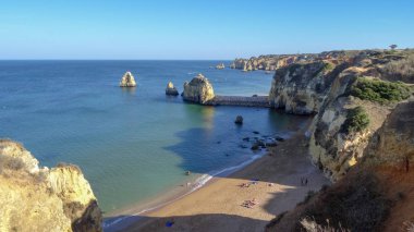 Lagos Algarve kıyısında inanılmaz bir tatil, Portekiz, Kayalar ve plajlar