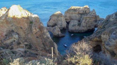 Lagos Algarve kıyısında inanılmaz bir tatil, Portekiz, Kayalar ve plajlar