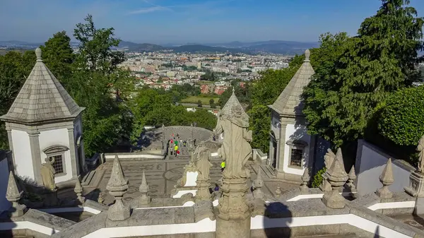 Braga é uma bela cidade em Portugal. Arquitetura incrível — Fotografia de Stock