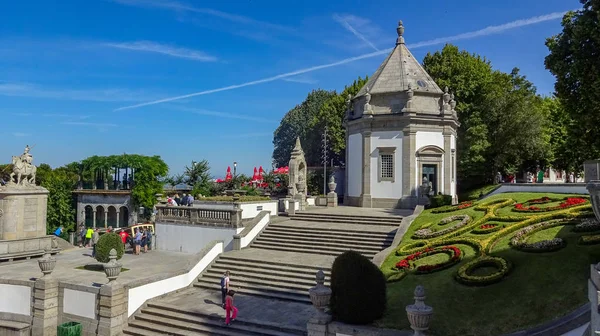 Braga jest pięknym miastem w Portugalii. Niesamowita architektura — Zdjęcie stockowe