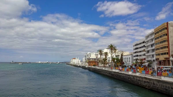 Arrecife é a capital de Lanzarote, ilha das Canárias — Fotografia de Stock