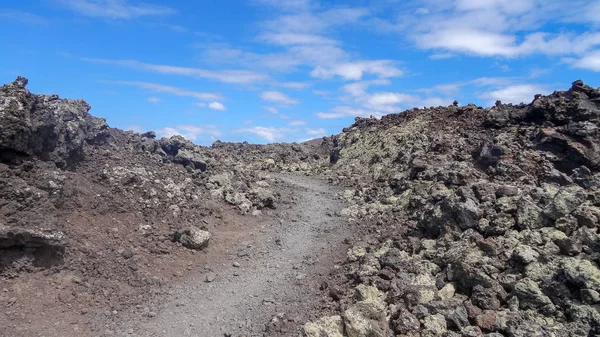 Park timinfaya ist ein fantastischer vulkanischer Ort auf Lanzarote, Kanaren. — Stockfoto