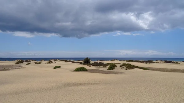 Maspalomas och Playa del Ingles är en vacker semesteranläggning på södra Gran-Canaria Island, Spanien — Stockfoto