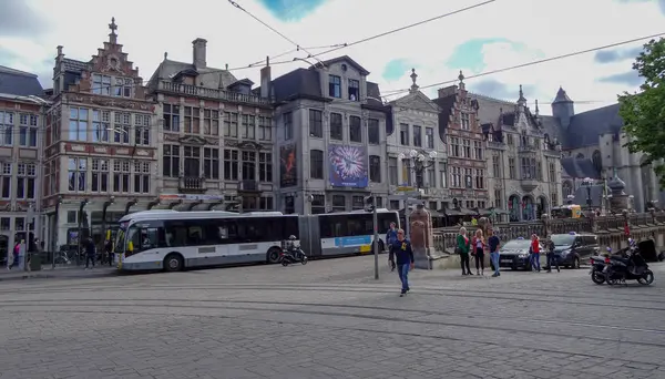 Gent es una ciudad muy hermosa en Bélgica — Foto de Stock