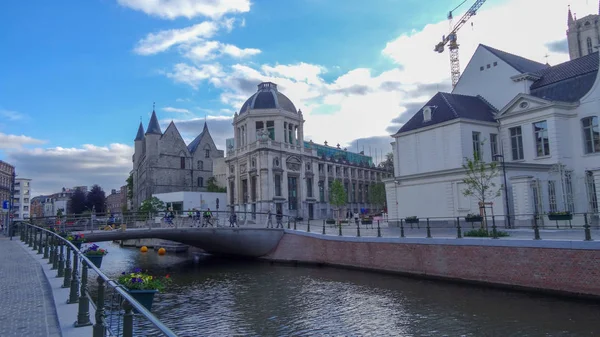 Gent Belçika'da çok güzel bir şehir — Stok fotoğraf