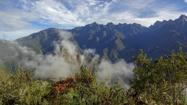 Machu Picchu Peruban az egyik csodája a világ — Stock Fotó