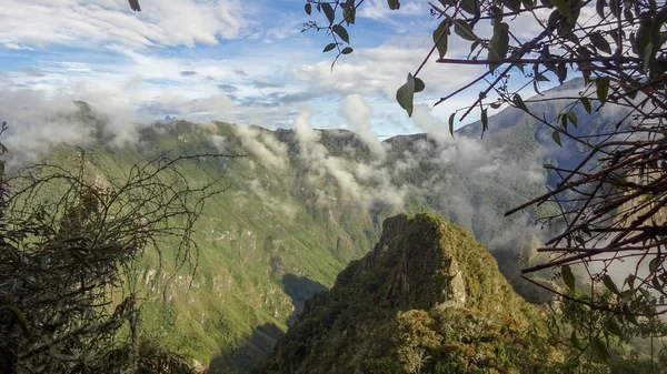 Machu Picchu Peruban az egyik csodája a világ — Stock Fotó