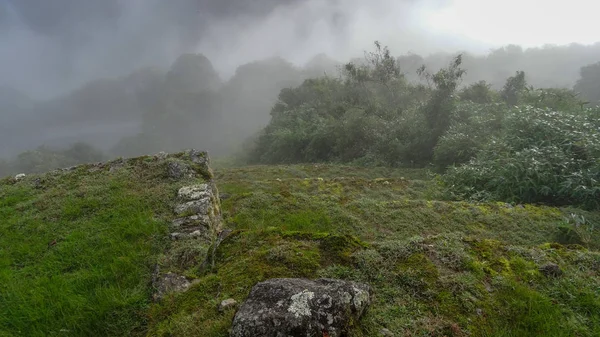 Machu Picchu Peruban az egyik csodája a világ — Stock Fotó