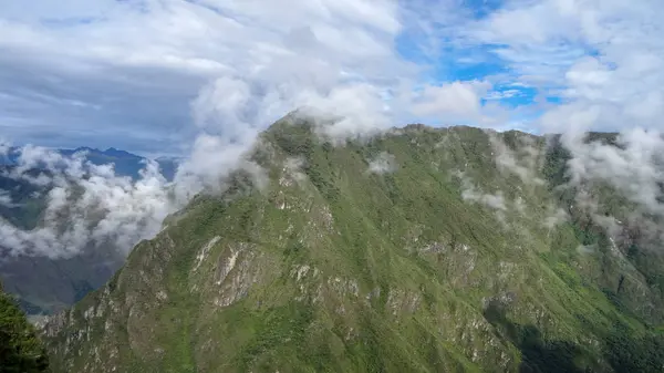 Machu Picchu Peruban az egyik csodája a világ — Stock Fotó