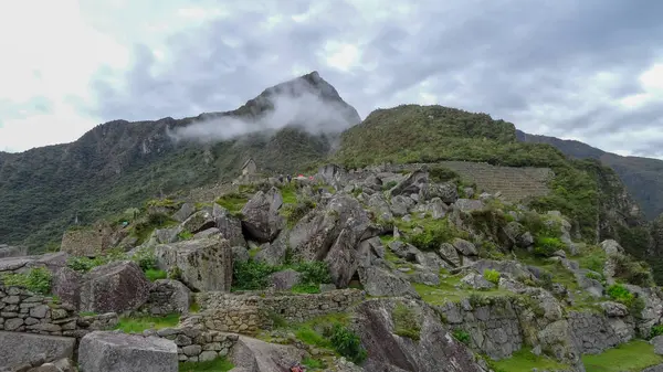 Мачу-Пикчу в Перу является одним из чудес света — стоковое фото