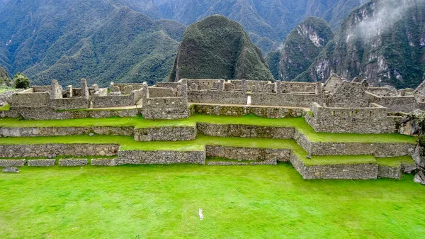 Machu Picchu v Peru je jedním z zázraků světa — Stock fotografie