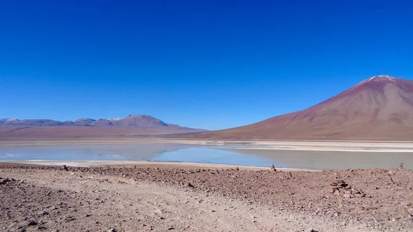 Płaskowyż Altiplano o bardzo nietypowym charakterze w Boliwii — Zdjęcie stockowe