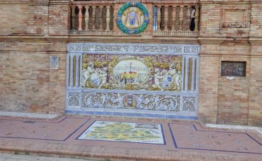 Muhteşem İspanya Meydanı, Plaza de Espana en Seville