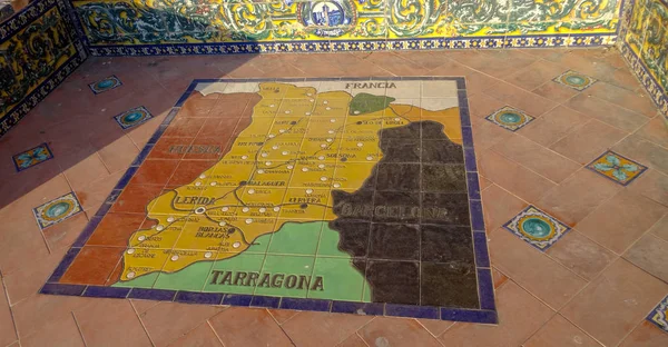 Der erstaunliche spanische Platz, Plaza de espana en seville — Stockfoto
