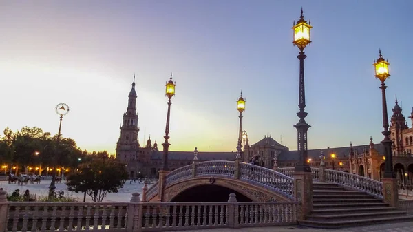 L'incroyable Place d'Espagne, Plaza de Espana en Seville — Photo