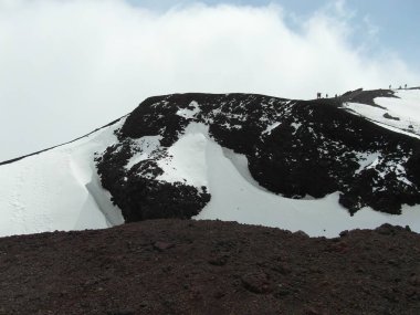 Sicilya adasındaki ünlü volkan Etna