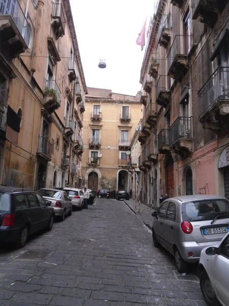 Catania é uma bela cidade na ilha da Sicília, Itália — Fotografia de Stock