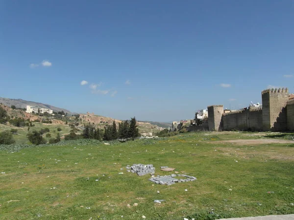 Fes, Fas 'ta eski bir şehir. — Stok fotoğraf