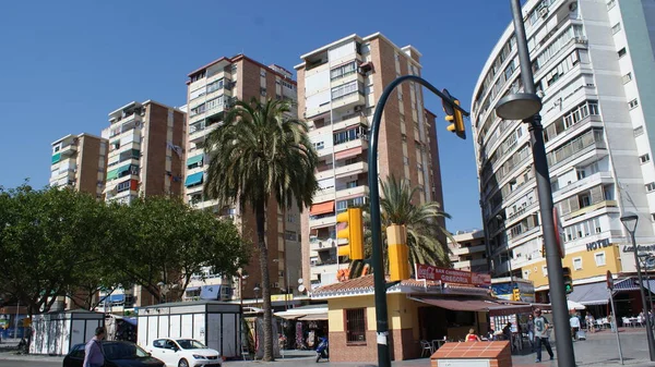 Málaga es una ciudad antigua y muy bonita en España — Foto de Stock